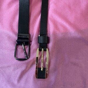 2 Liz Claiborne Black belts 15cm & 24cm pre-owned  42" -see description